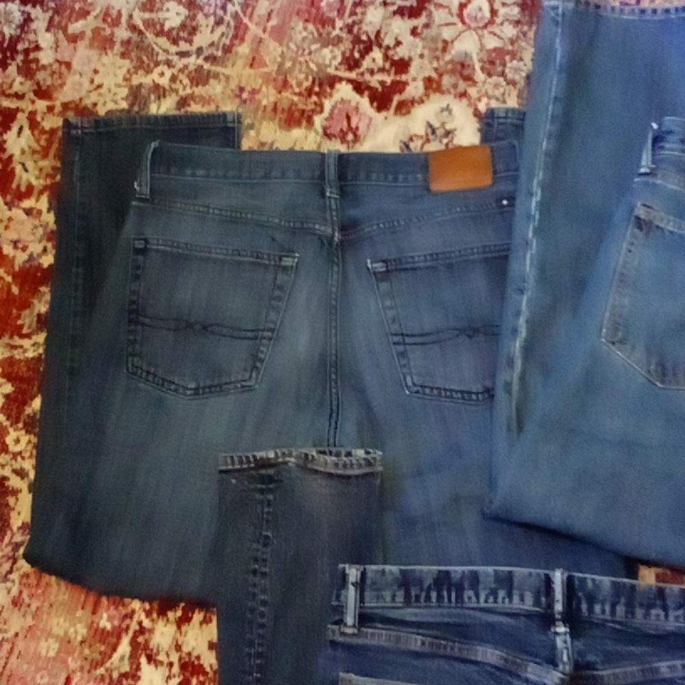 Blue Jeans Bundle 32" Waist 30" L Gap Lucky Brand & Denim Great Condition - Picture 6 of 10